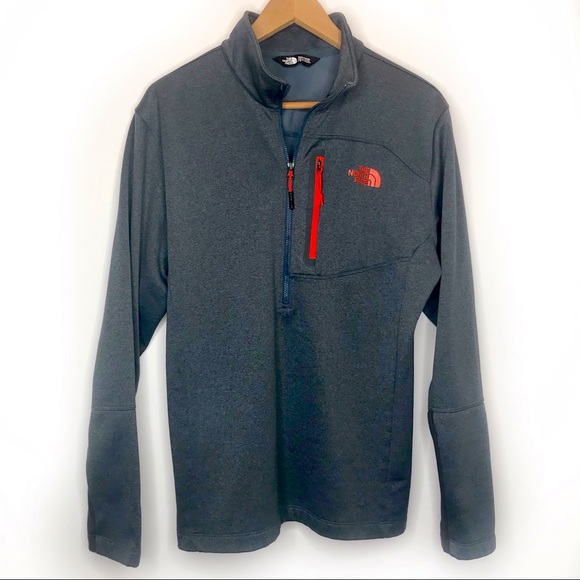The North Face Other - North Face 1/4 zip popover gray/red •large•